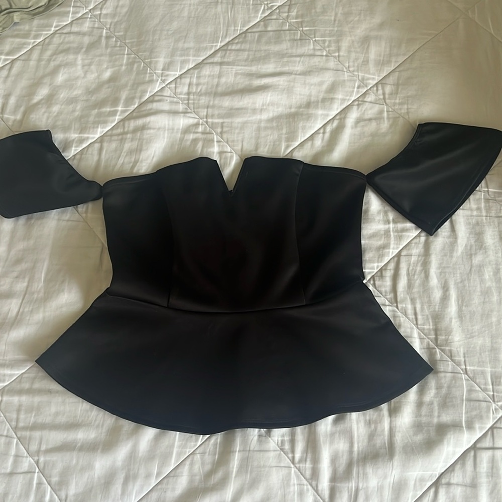 Guess peplum top black